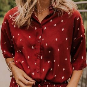 Everly Demi Button Top Small - Roolee